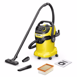 Kärcher WD 5 P V-25/5/22, Sec&amp;humide, Noir, Acier inoxydable, Jaune, Toison, Rotatif, Plastique, 25 L