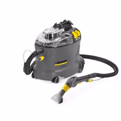 Kärcher Puzzi 8/1 C, 1200 W, Aspirateur sans sac, Humide, Sans sac, Eau, Noir, Gris, Jaune