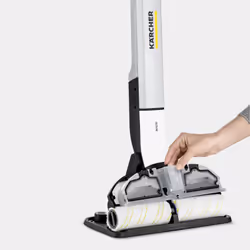 Kärcher EWM 2 Aspirateur balai Batterie Humide Noir, Blanc, Jaune 2,5 Ah