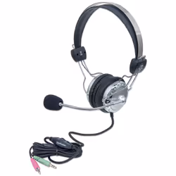 Manhattan 175517, Avec fil, 20 - 20000 Hz, Appels/Musique, 340 g, Casque, Gris