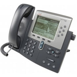 Cisco Unified IP Phone 7962 w/ 1 CCME License Identification de l'appelant Noir, Argent