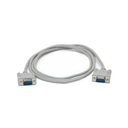 Zebra SERIAL INTERFACE CABLE 6IN (DB-9 TO DB-9) câble Série Gris 1,8 m
