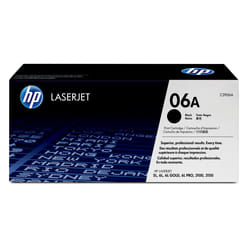 HP 06A Black Original LaserJet Toner Cartridge Cartouche de toner 1 pièce(s) Noir
