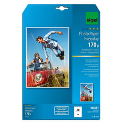 Sigel IP713 papier jet d'encre A4 (210x297 mm) Gloss 20 feuilles Blanc