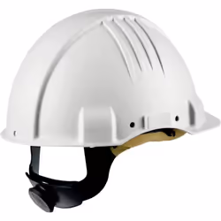 Informations techniques Couleur : blanc Matériau : HDPE Norme EN : EN 50365 Poids : 385 g Casque de protection 3M™ à haute te ...