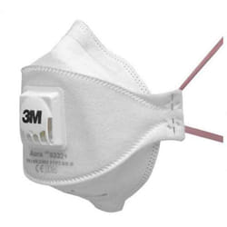 3M - Masque respiratoire jetable FFP3 série 9300+ Series, avec soupape ( Prix pour Boîte de 330 )