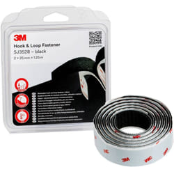 3M - SJ352B Bande auto-agrippante à coller (l x l) 1.25 m x 25 mm noir 1 pc(s)