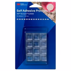 3M SJ5323BL, Transparent, Polyuréthane, Rectangulaire, 20,5 mm, 20,5 mm, 7,6 mm