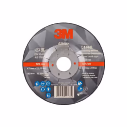 Informations : Disque à ébarber 3M? Silver moyeu déporté T27 Détails du produit : Le disque à meuler à moyeu déporté 3M? Silv ...