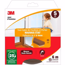 Joint De Porte Et Fenêtre Universel Joint Mauvais Etat 1 À 4 mm X 6 m Marron
