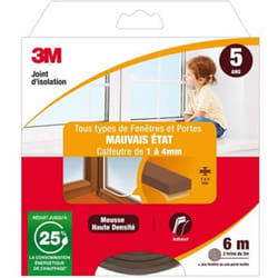 Joint De Porte Et Fenêtre Universel Joint Mauvais Etat 1 À 4 mm X 6 m Marron