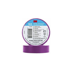 3M - Ruban isolant Temflex 165 en Vinyle Pourpre 10m x 15mm x 0.152mm ( Prix pour 1 )