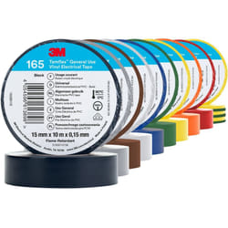 3M - ruban adhésif temflex 165 - 15 mm x 10 mètres - pack multicouleur 80470n