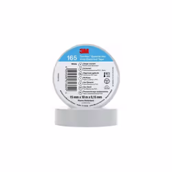 Couleur = Blanc Largeur = 15mm Longueur = 10m Matériau du support = Vinyle Epaisseur = 0.152mm Température maximum de fonctio ...