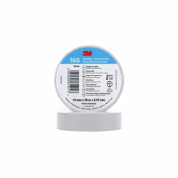 Couleur = Blanc Largeur = 19mm Longueur = 20m Matériau du support = Vinyle Epaisseur = 0.152mm Nom commercial = Temflex 165