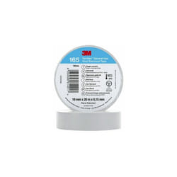 3M - Ruban isolant Temflex 165 en Vinyle Blanc 20m x 19mm x 0.152mm ( Prix pour 1 )