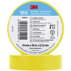 3M 165YL5E Ruban isolant jaune (L x l) 20 m x 19 mm 1 pc(s) V064183