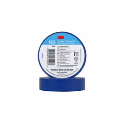 Couleur = Bleu Largeur = 19mm Longueur = 20m Matériau du support = Vinyle Epaisseur = 0.152mm Nom commercial = Temflex 165