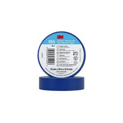 Ruban isolant 3M Temflex 165 en Vinyle Bleu 20m x 19mm x 0.152mm ( Prix pour 1 )