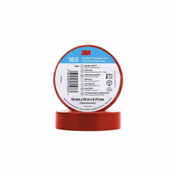 3M TEMFLEX© 165 165RD6E RUBAN ISOLANT TEMFLEX© 165 ROUGE (L X L) 25 M X 19 MM 1 PC(S)
