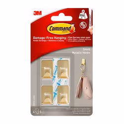 Command 17032G-4, 9 pièce(s), 4 hooks, 5 small clear strips