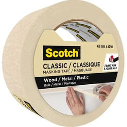3M Classic 50 m Ruban de masquage pour peintre Adapté à une utilisation à l'intérieur Beige
