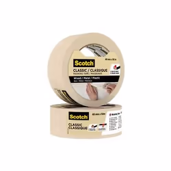 3M Classic 50 m Ruban de masquage pour peintre Adapté à une utilisation à l'intérieur Beige