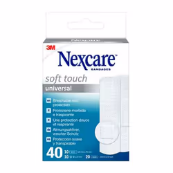 Nexcare 7100224107, 40 pièce(s), Assortie, Blanc