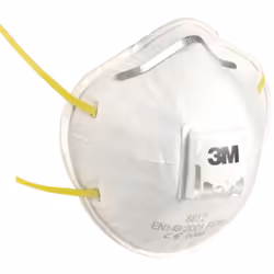 Boîte de 10 masques respiratoires coques jetables FFP1 avec  soupape série 8812 blanc - 3M - 7000006980