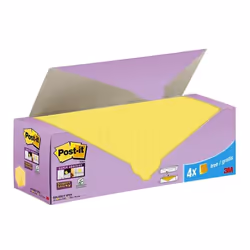3M 654-SSCY VP24, Carré, Jaune, Papier, 76 mm, 76 mm, 90 feuilles