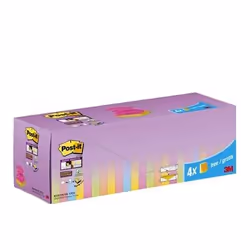 3M Super Sticky Z-Notes, Carré, Jaune, 76 mm, 76 mm, 90 feuilles