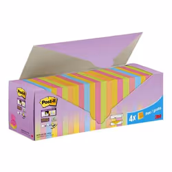 3M Post-it, Carré, Bleu, Vert, Orange, Rose, Jaune, Papier, 60%, 76 mm, 100 feuilles