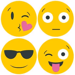 3M Emoji Post-it Autres Multicolore, Jaune 30 feuilles Auto-adhésif