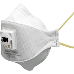 3M - Masque de protection respiratoire Aura™ 9312+ FFP1 / v nr d avec soupape d'expiration, pliable