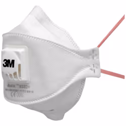 Boîte de 10 masques pliables jetables série Aura™ 9332+ FFP3 NR D avec soupape - 3M - 7100101249