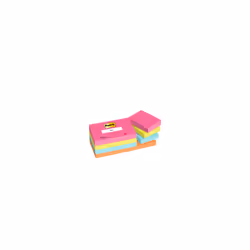 Post-It 7100259506, Rectangle, Bleu, Vert, Orange, Rose, Papier, Poptimistic, 38 mm, 51 mm