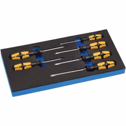 (1/3 module) avec jeu de tournevis le burin à visser - pour visser, buriner et enfoncer avec poignées ergonomiques multi-comp ...
