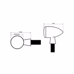 SHIN YO LED clignotant COMO, charbon