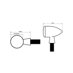 SHIN YO LED clignotant COMO, charbon