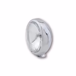 SHIN YO 4 1/2 pouces lampe de conduite, boîtier plat, chromé, argent