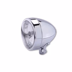 SHIN YO Chrome phare BULLET, montage inférieur, faisceau élevé H4, argent