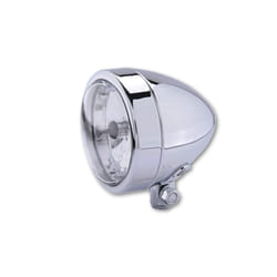 SHIN YO Chrome phare BULLET, montage inférieur, faisceau élevé H4, argent