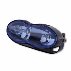 SHIN YO Haute poutre et lumières de brouillard, noir, verre bleu, 2x H3 55W