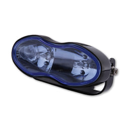 SHIN YO Haute poutre et lumières de brouillard, noir, verre bleu, 2x H3 55W