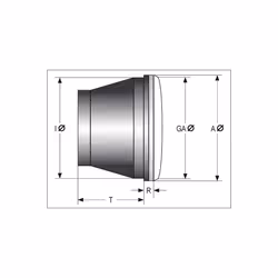 INSERT de phare SHIN YO H4, réflecteur prismatique symétrique avec verre clair, 7 in.