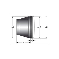 INSERT de phare SHIN YO H4, réflecteur prismatique symétrique avec verre clair, 7 in.