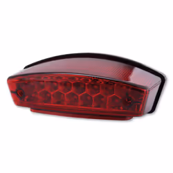 SHIN YO LED feu arrière MONSTER, verre rouge, E-approuvé, noir