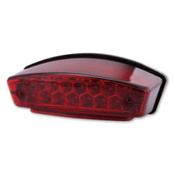 SHIN YO LED feu arrière MONSTER, verre rouge, E-approuvé, noir