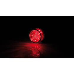 SHIN YO Insérer LED mini feu arrière BULLET, rond, verre transparent, noir