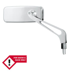 SHIN YO Rétroviseur de guidon, rectangulaire, aluminium, chromé, argent